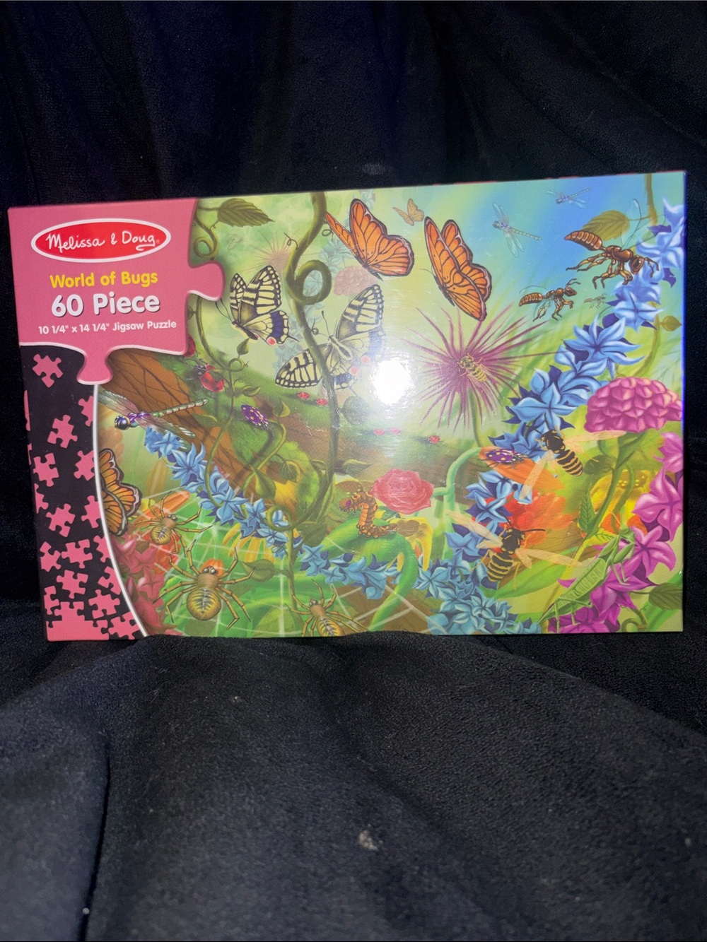 Melissa & Doug Pink "World of Bugs" 60 Piece Jigsaw Puzzle